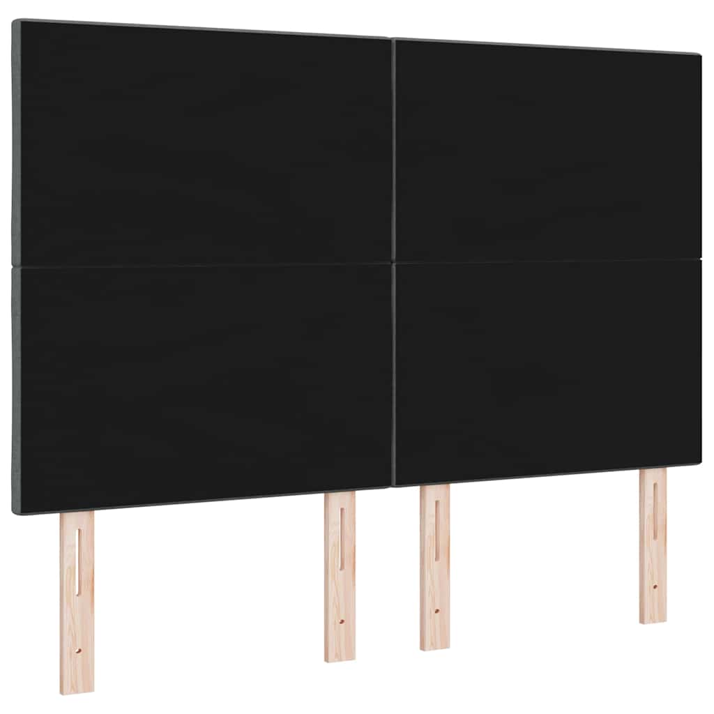 vidaXL Zagłówek Ciemnoszary 144 cm tkanina