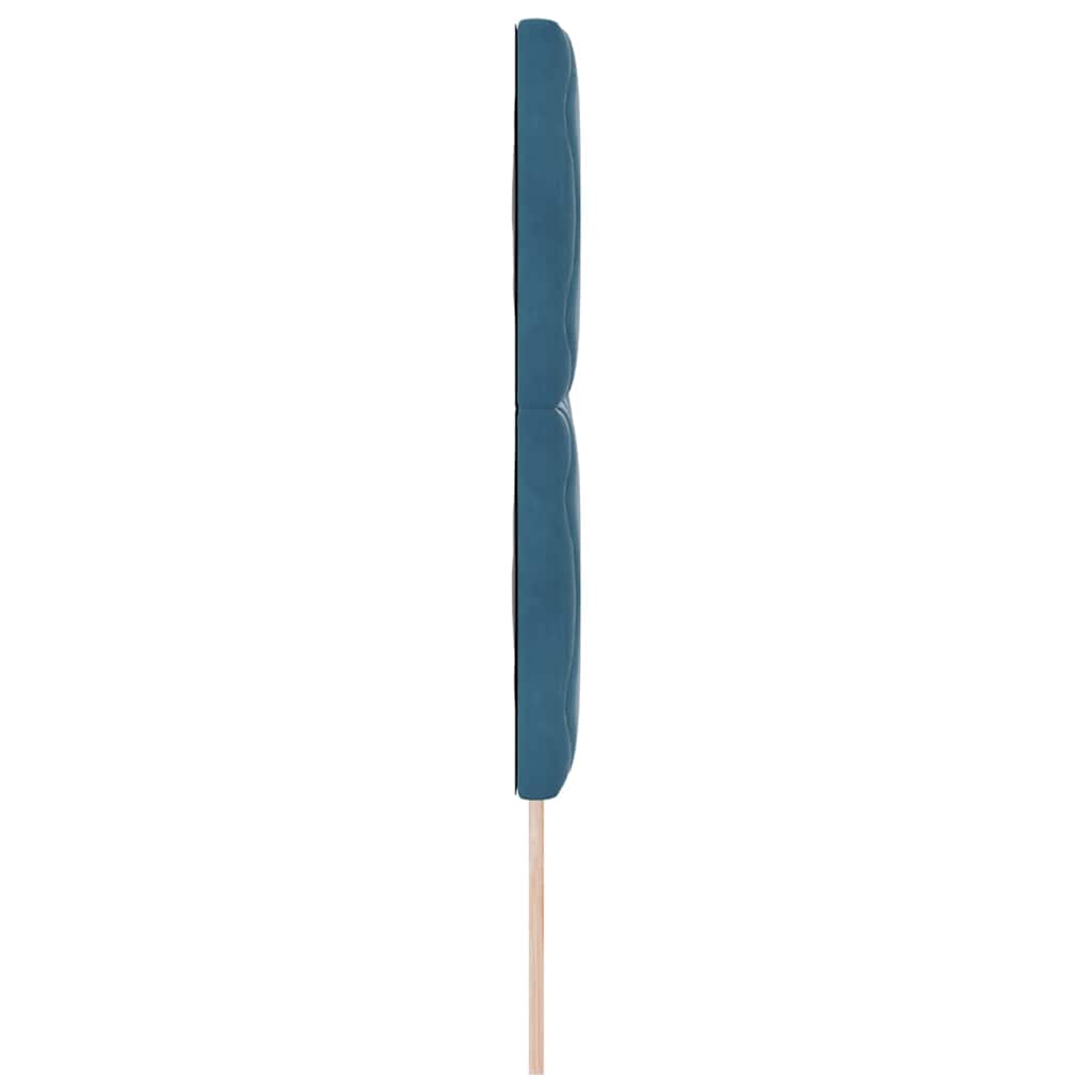vidaXL Zagłówek Ciemnoniebieski 144 cm Aksamit