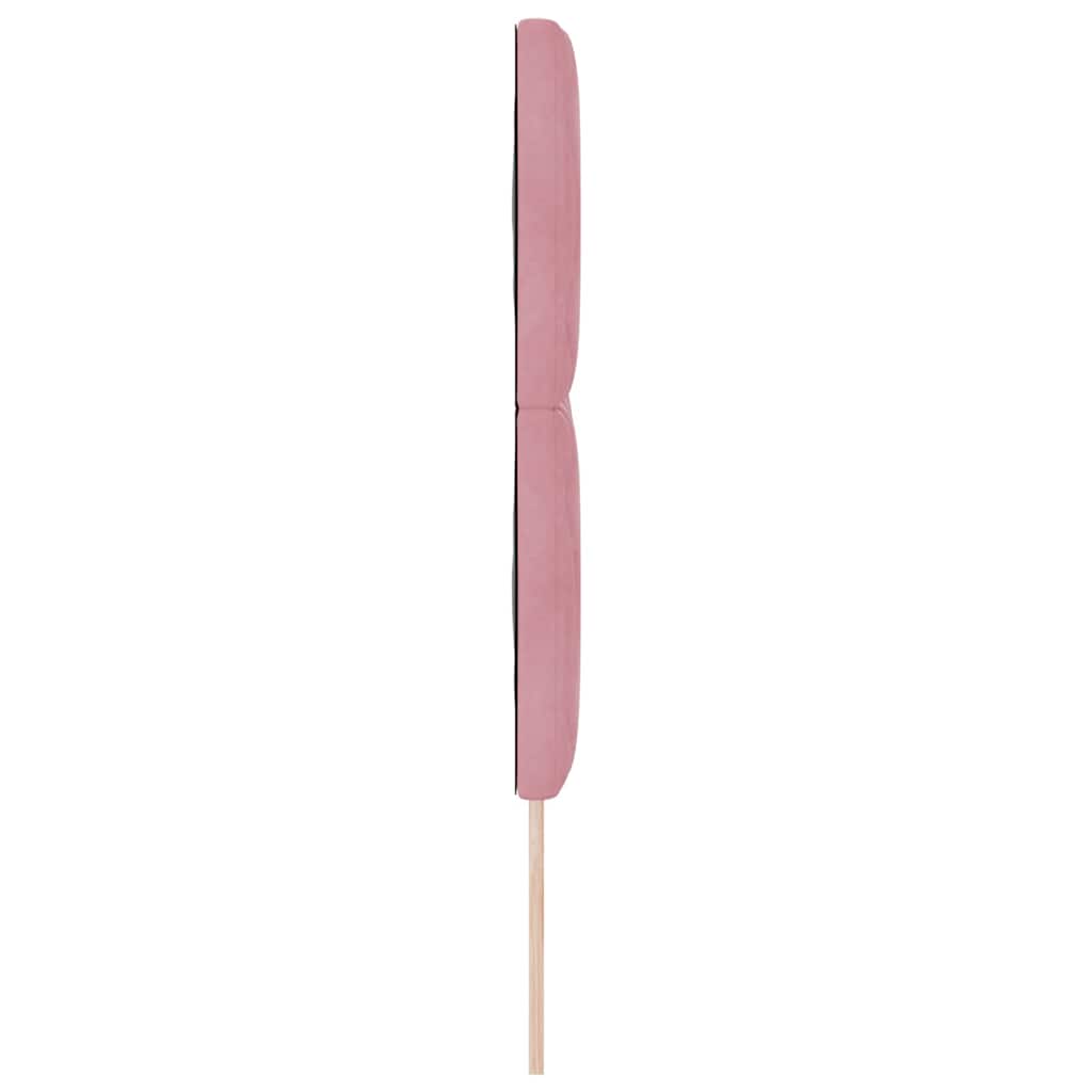 vidaXL Zagłówek Różowy 144 cm Aksamit
