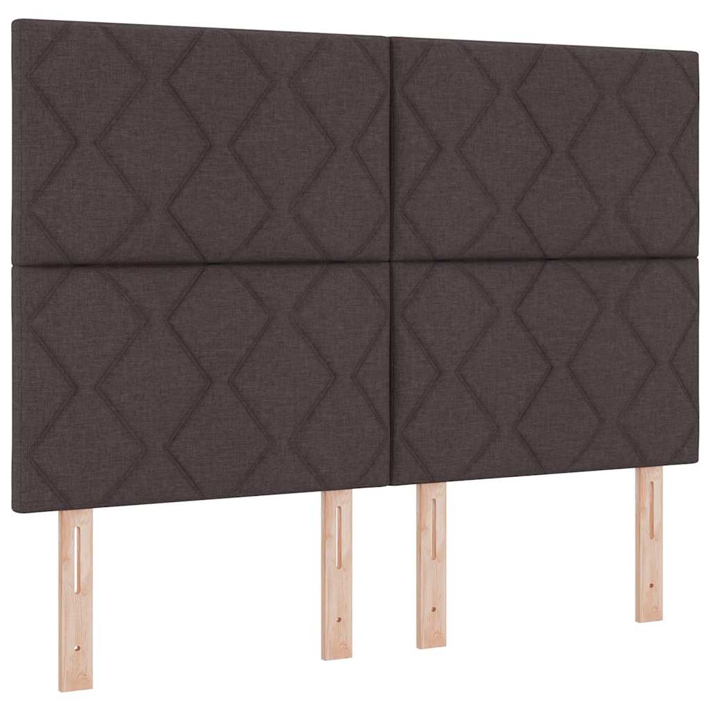 vidaXL Zagłówek Ciemny brąz 160 cm tkanina