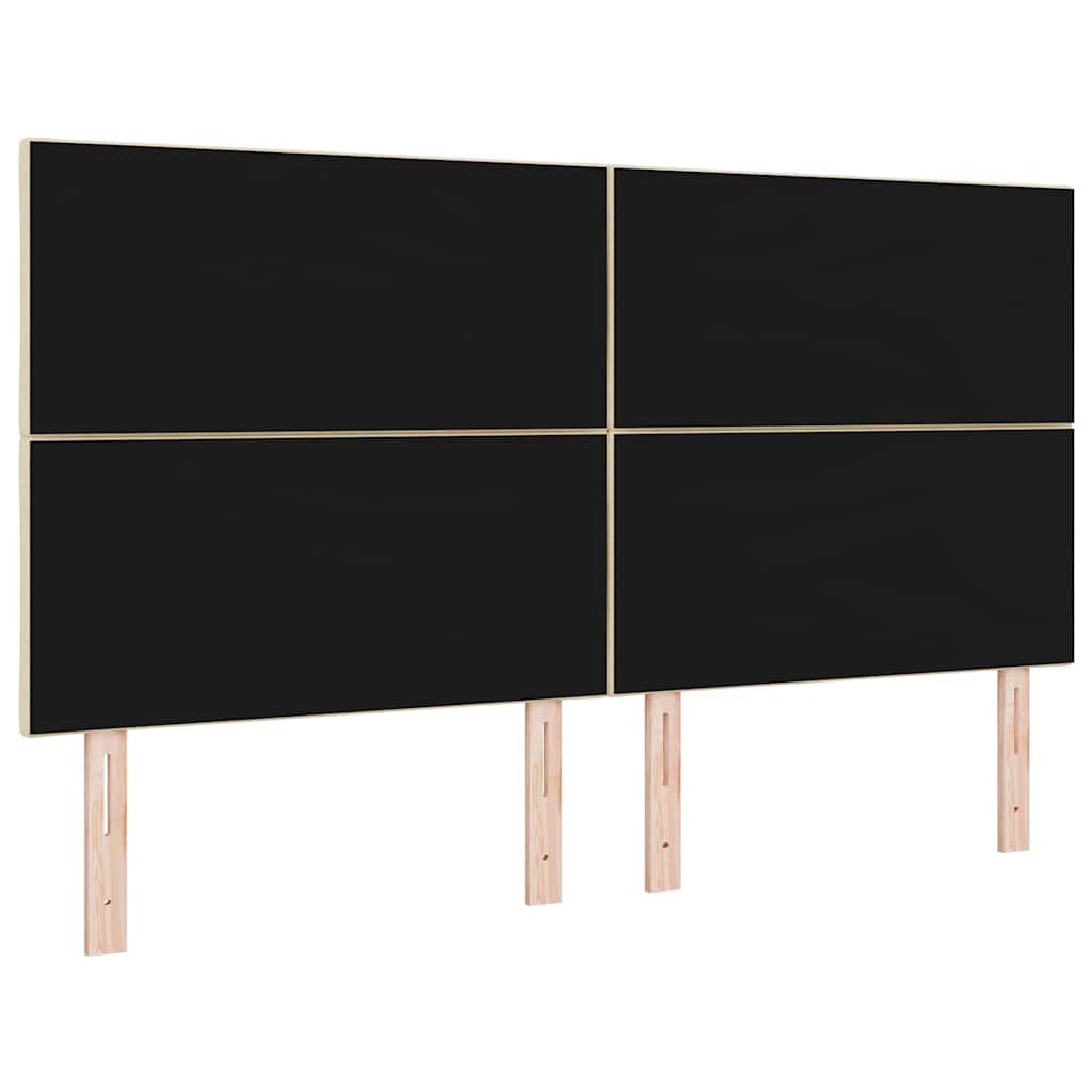vidaXL Zagłówek Kremowy 180 cm tkanina