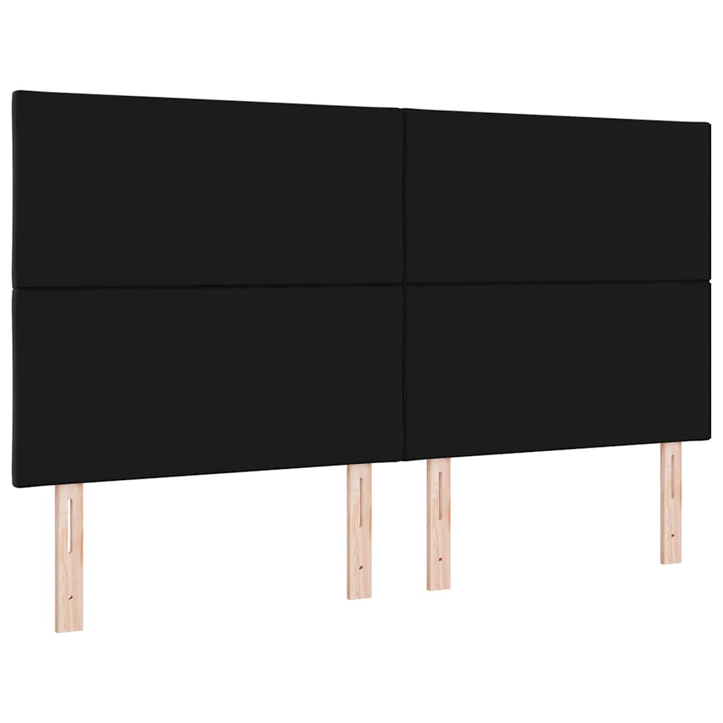 vidaXL Zagłówek Czarny 180 cm Aksamit