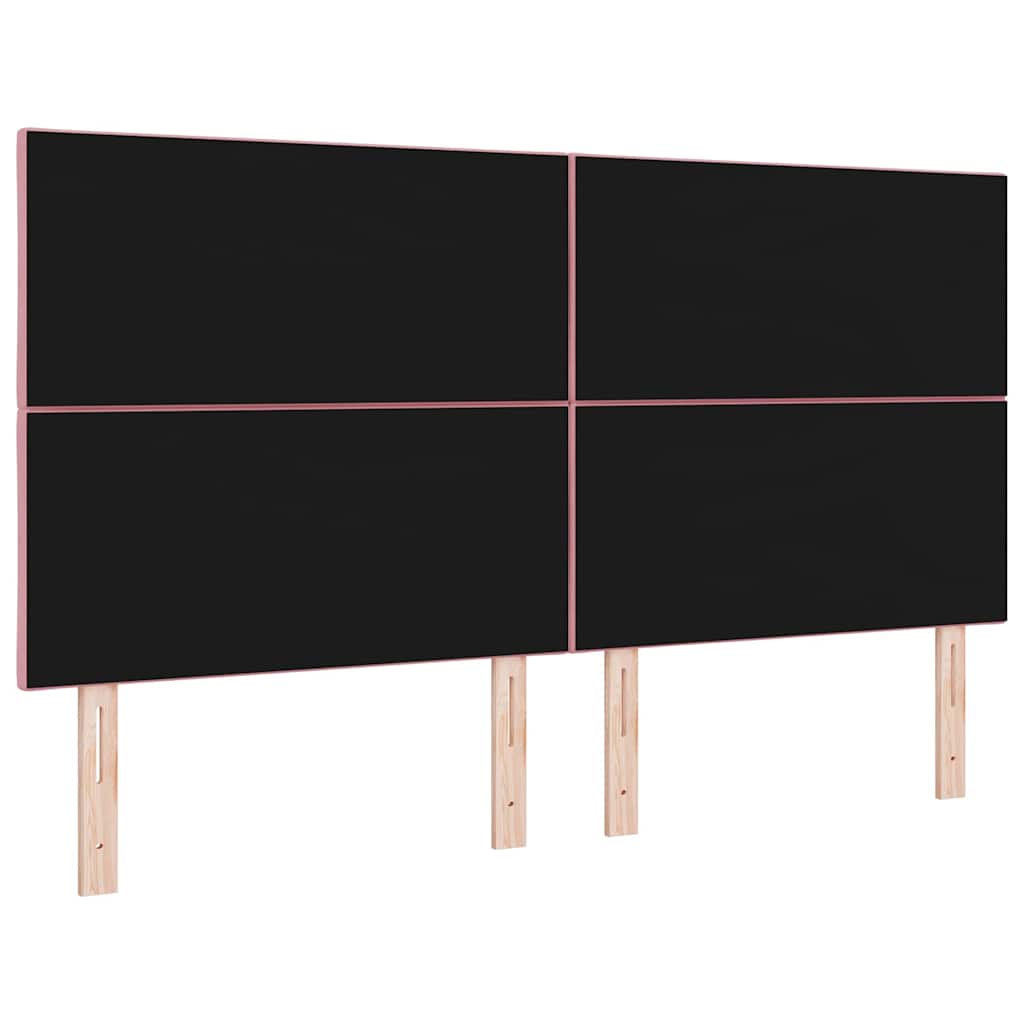 vidaXL Zagłówek Różowy 180 cm Aksamit