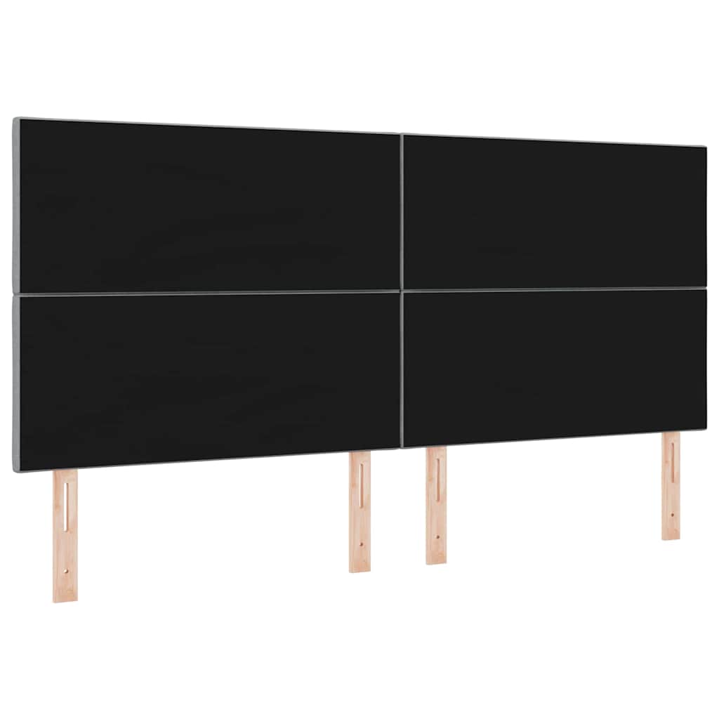 vidaXL Zagłówek Jasnoszary 200 cm tkanina