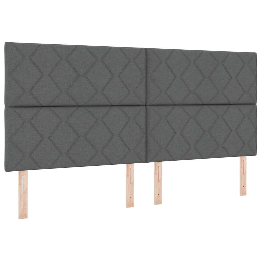vidaXL Zagłówek Ciemnoszary 200 cm tkanina