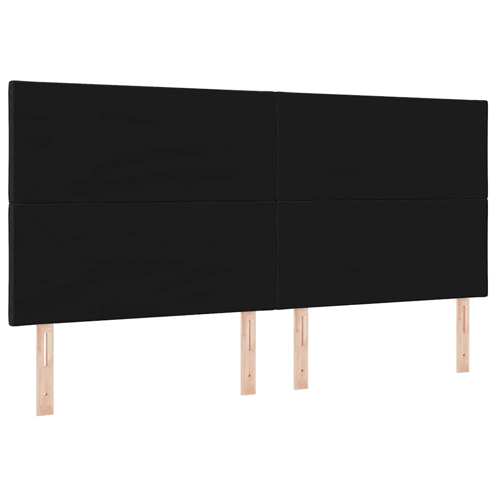 vidaXL Zagłówek Czarny 200 cm tkanina