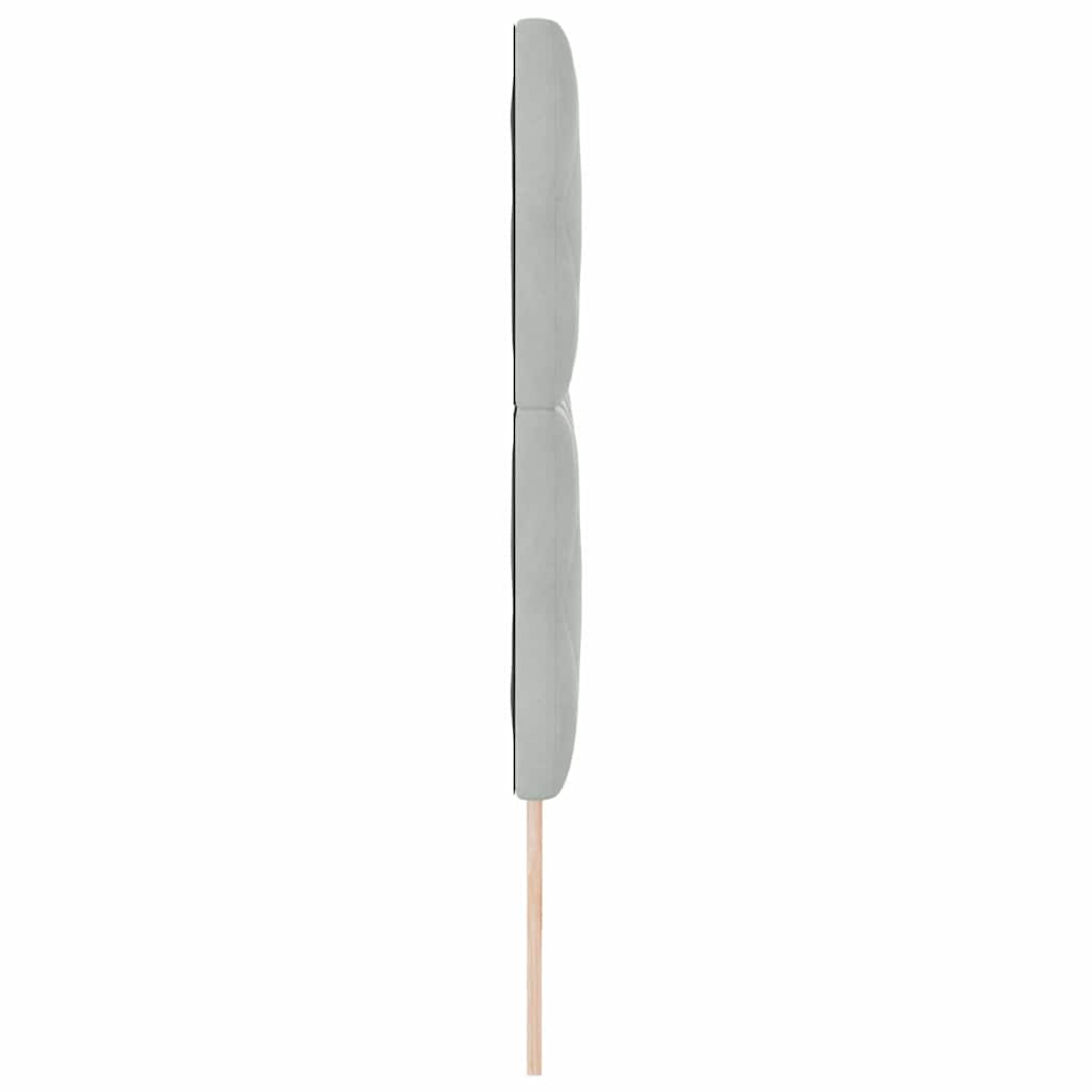 vidaXL Zagłówek Jasnoszary 200 cm Aksamit