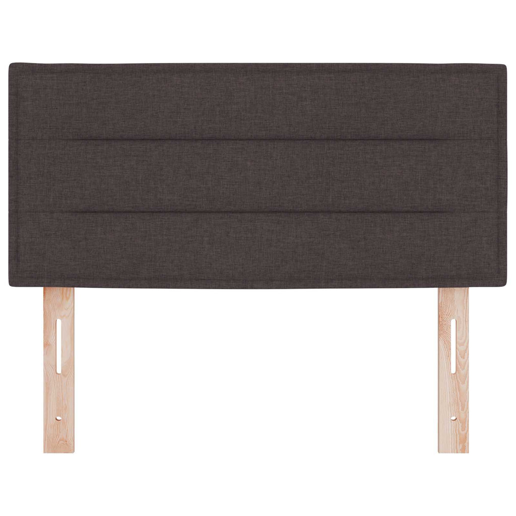 vidaXL Wezgłowie LED z paskami LED Ciemny brąz 80 cm tkanina