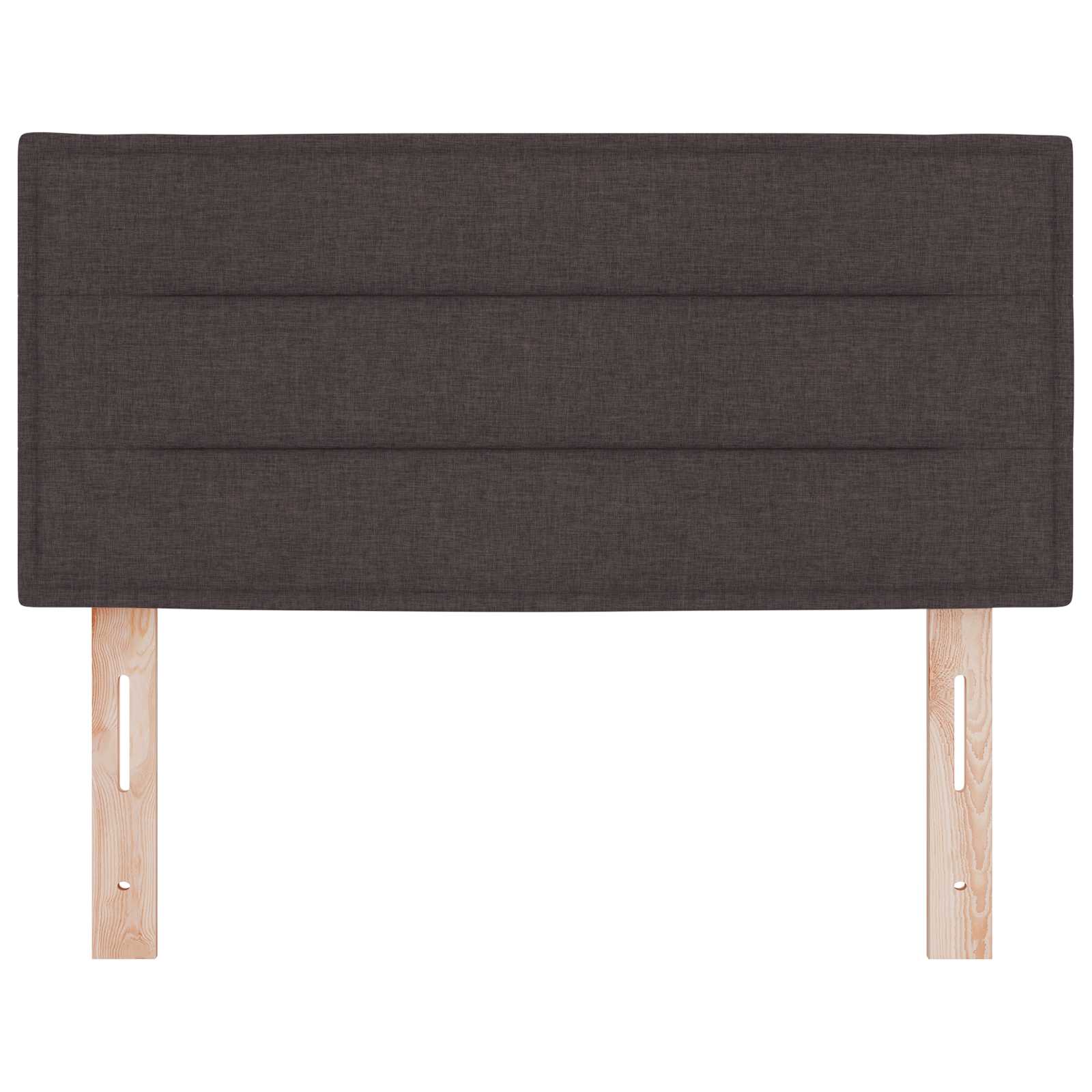 vidaXL Wezgłowie LED z paskami LED Ciemny brąz 80 cm tkanina