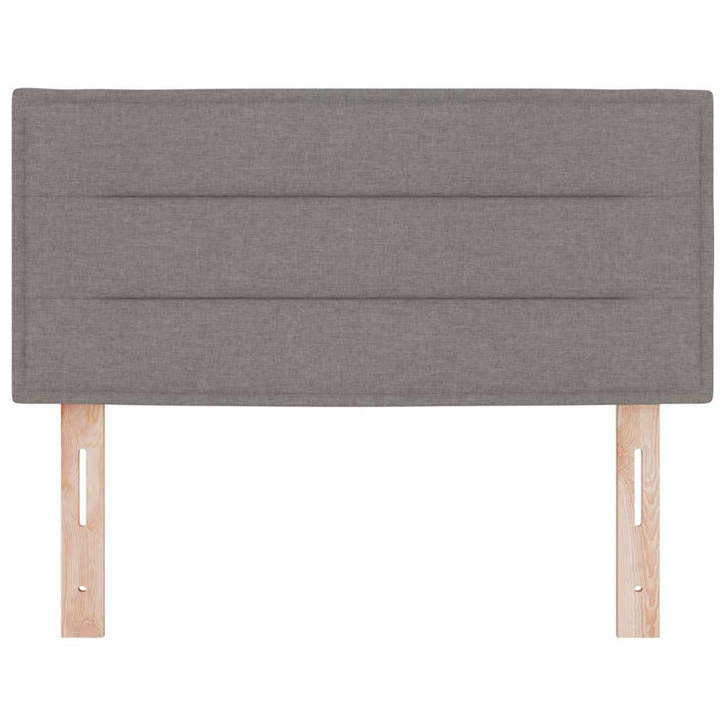 vidaXL Wezgłowie LED z paskami LED Ciemnoszary 80 cm tkanina