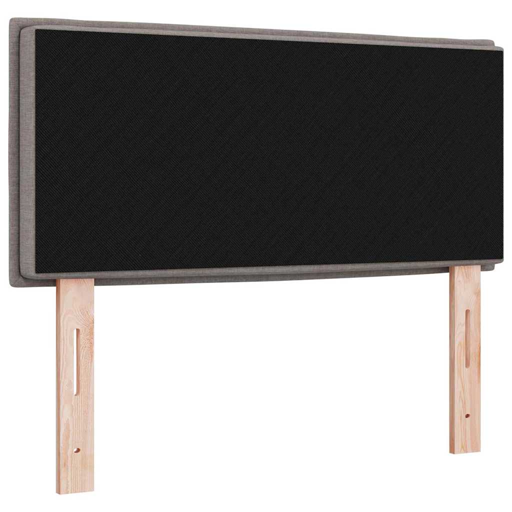 vidaXL Wezgłowie LED z paskami LED Ciemnoszary 90 cm tkanina
