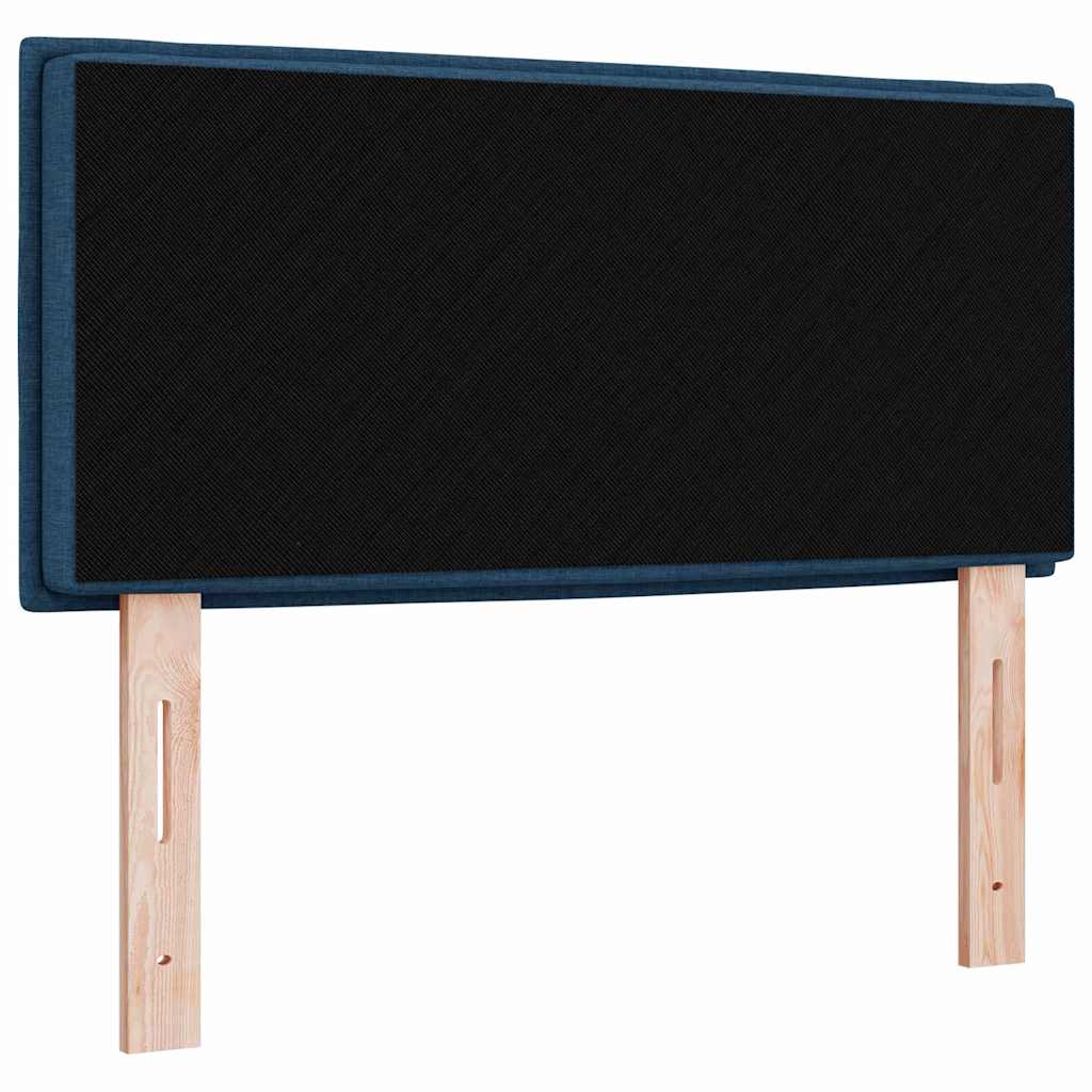 vidaXL Wezgłowie LED z paskami LED Niebieski 90 cm tkanina