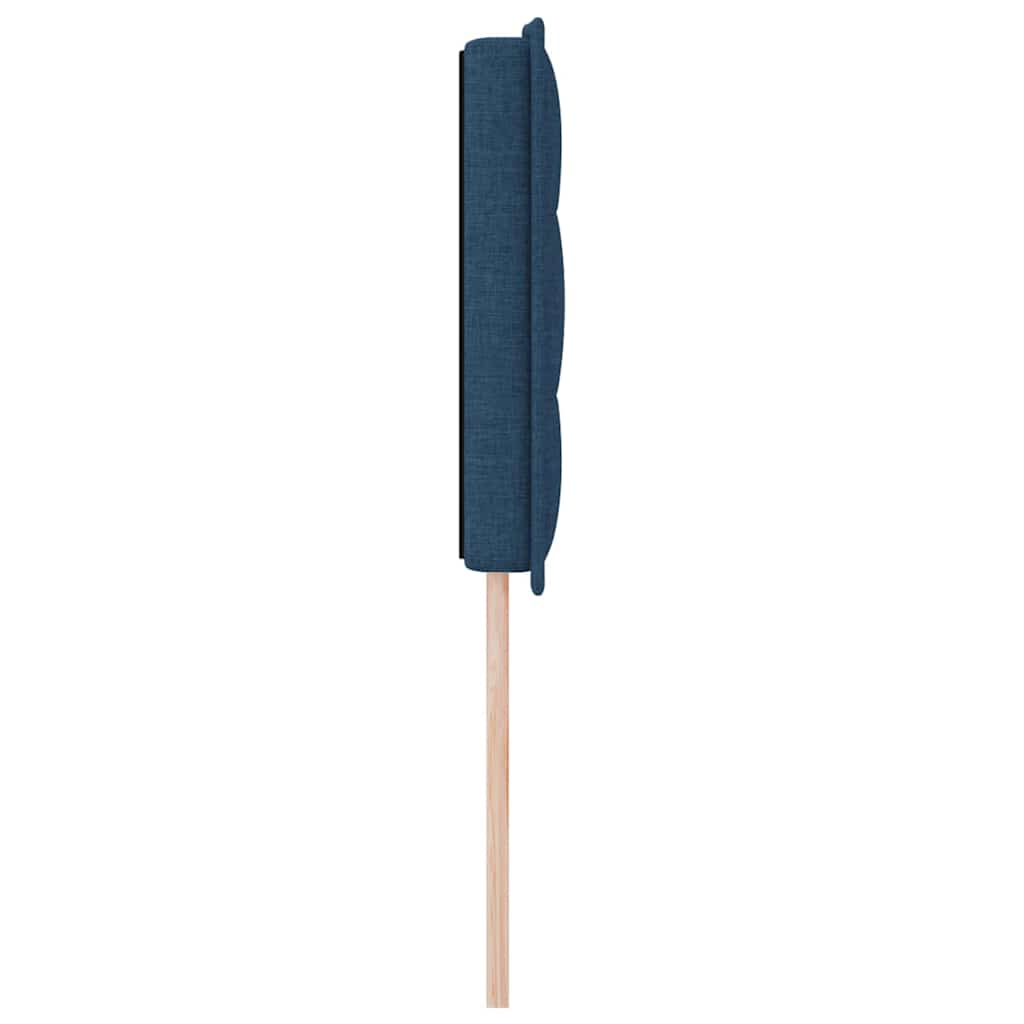 vidaXL Wezgłowie LED z paskami LED Niebieski 144 cm tkanina