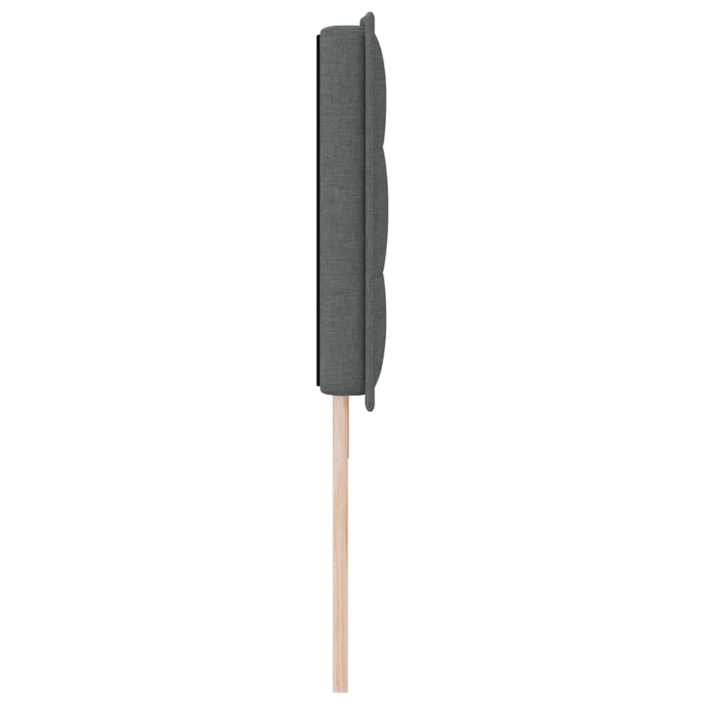 vidaXL Wezgłowie LED z paskami LED Ciemnoszary 180 cm tkanina