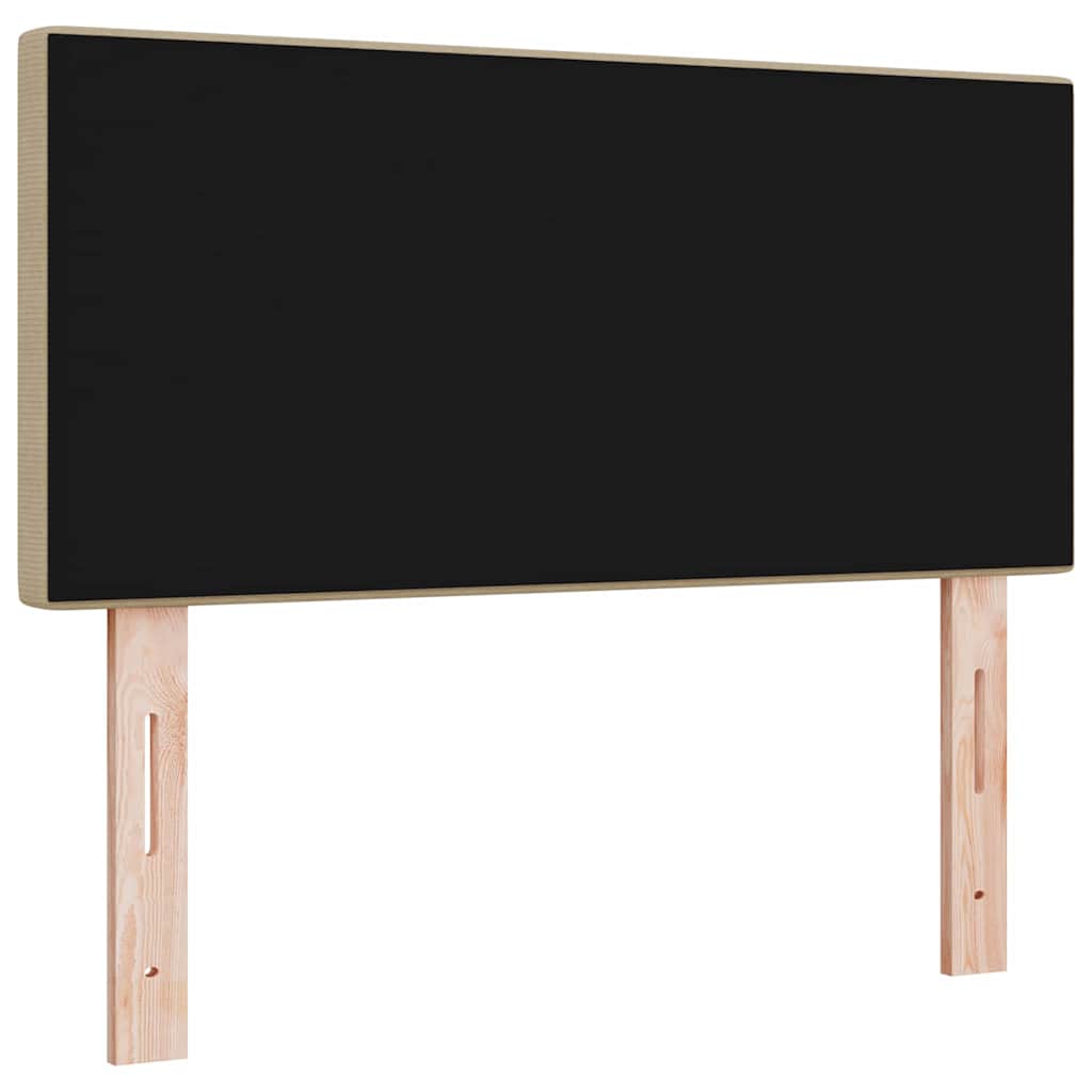 vidaXL Wezgłowie LED Szary zielony 80 cm Tkanina sztruksowa