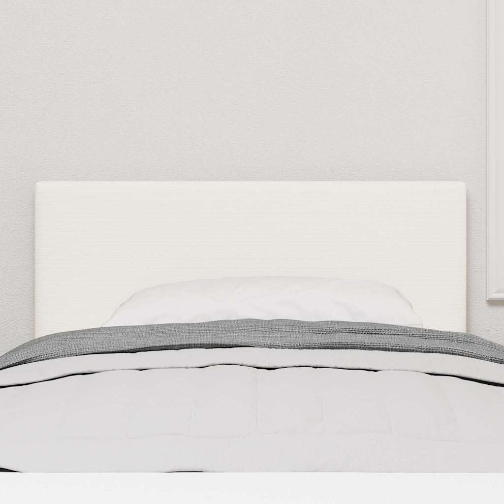 vidaXL Wezgłowie LED z paskami LED Kremowy 100 cm Tkanina sztruksowa