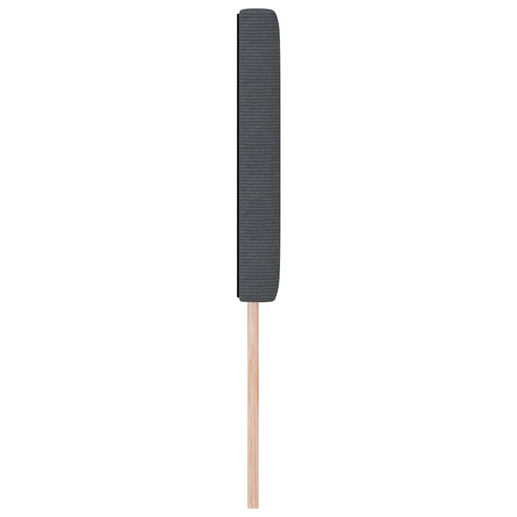 vidaXL Wezgłowie LED Ciemnoszary 144 cm Tkanina sztruksowa