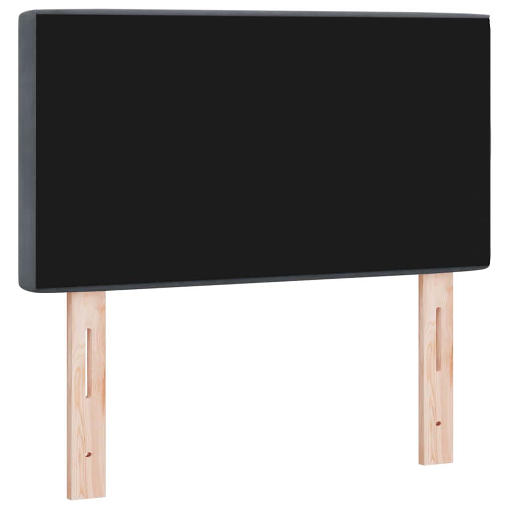 vidaXL Wezgłowie LED z paskami LED Ciemnoszary 80 cm Aksamit