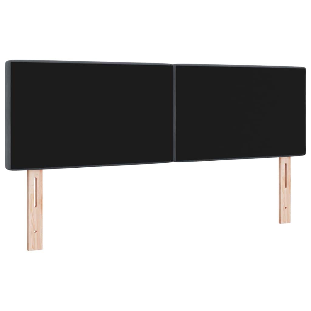 vidaXL Wezgłowie LED z paskami LED Ciemnoszary 144 cm Aksamit