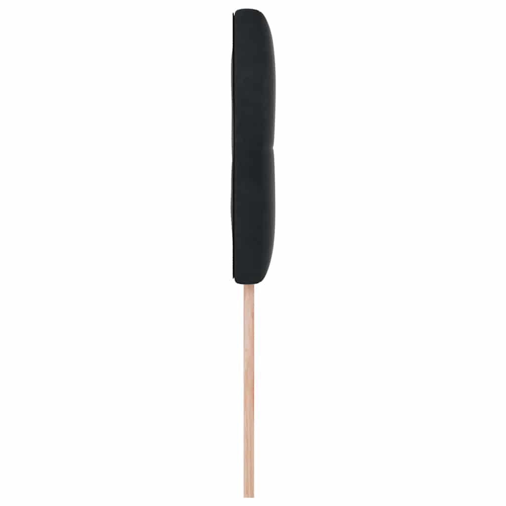 vidaXL Wezgłowie LED z paskami LED Czarny 80 cm Aksamit