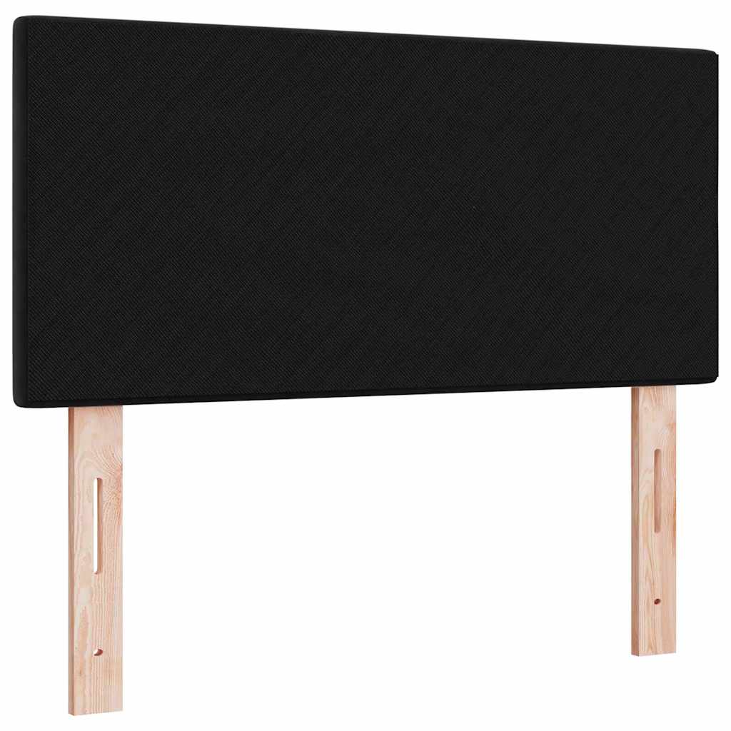 vidaXL Wezgłowie LED z paskami LED Czarny 90 cm Aksamit