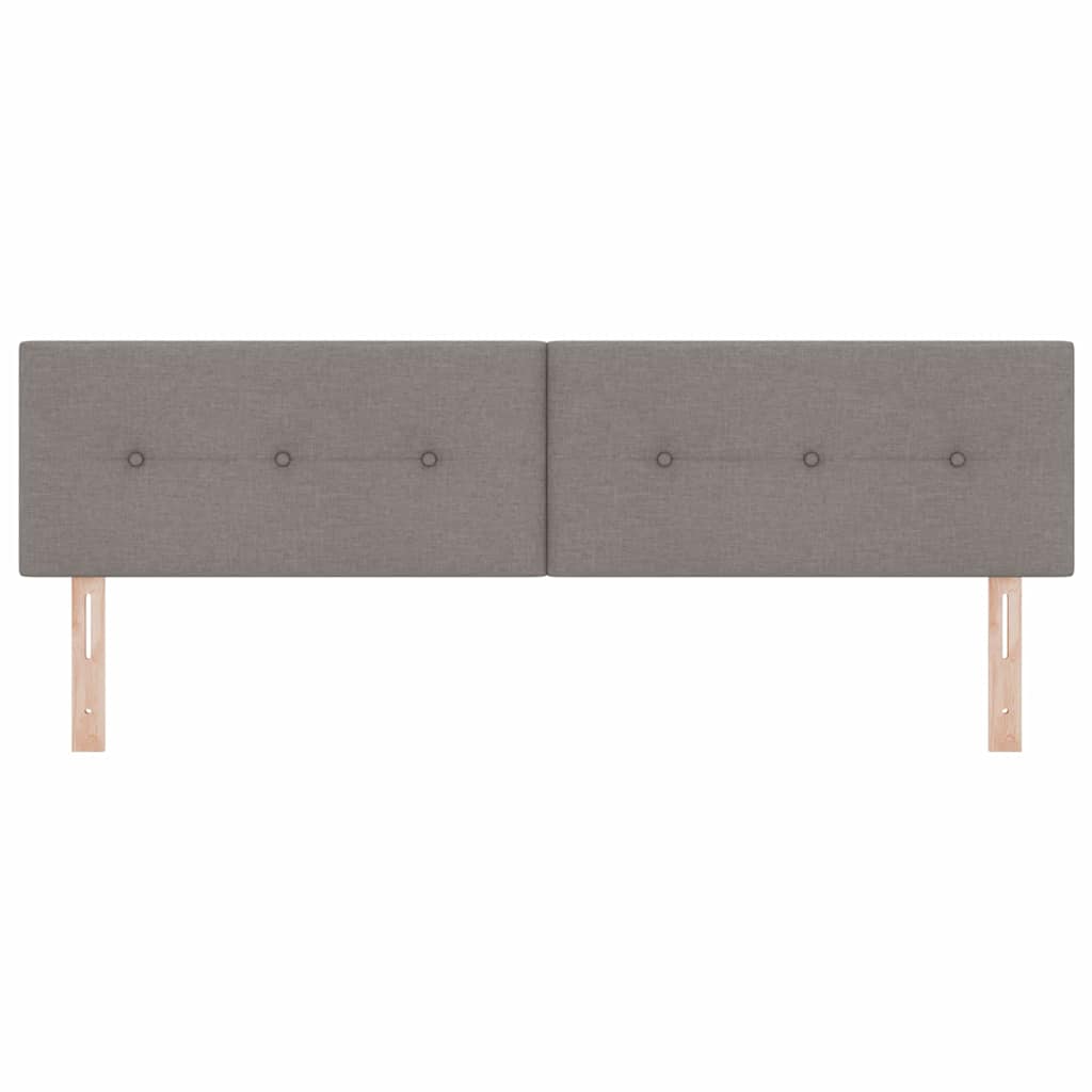 vidaXL Wezgłowie LED z paskami LED Ciemnoszary 180 cm tkanina