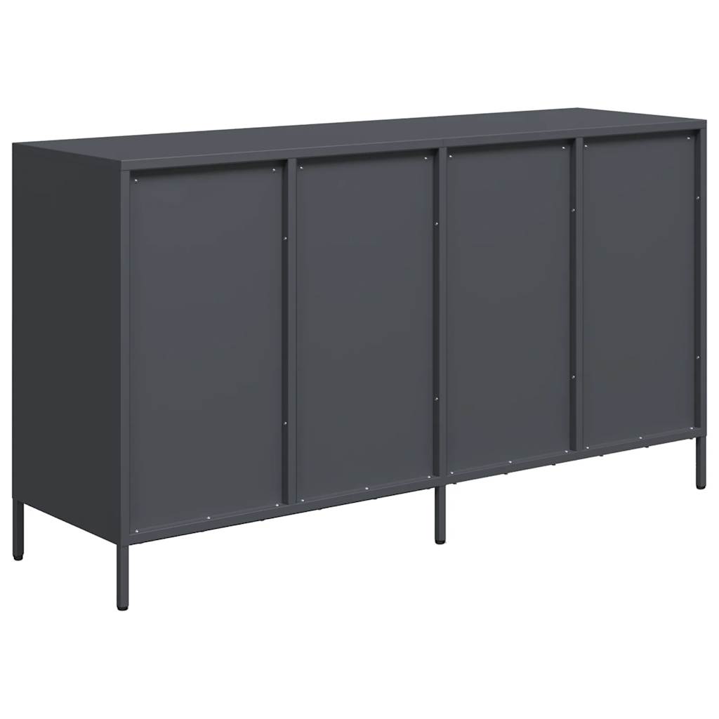 vidaXL Szafka, antracytowa, 135x39x73,5 cm, stal walcowana na zimno