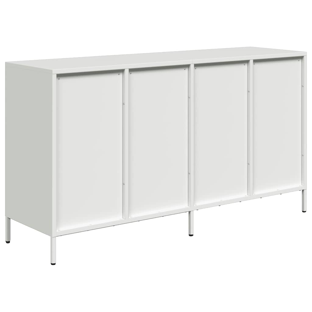 vidaXL Szafka, biała, 135x39x73,5 cm, stal walcowana na zimno