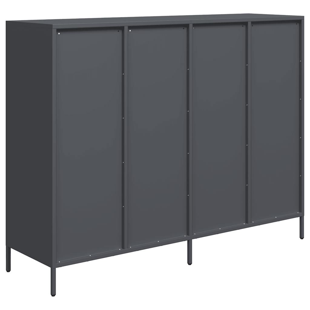 vidaXL Szafka, antracytowa, 135x39x103,5 cm, stal walcowana na zimno