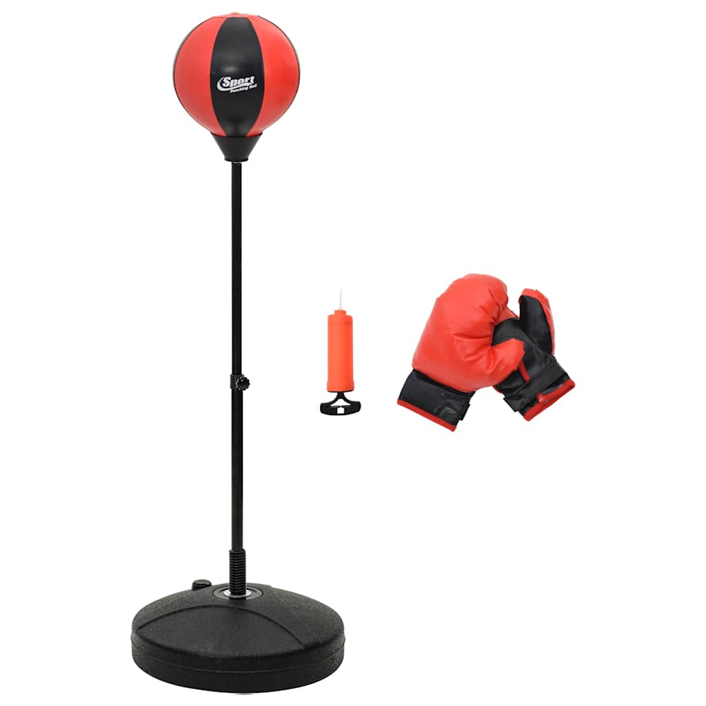 vidaXL Gruszka bokserska z rękawicami i pompką, regulowana 81-122 cm
