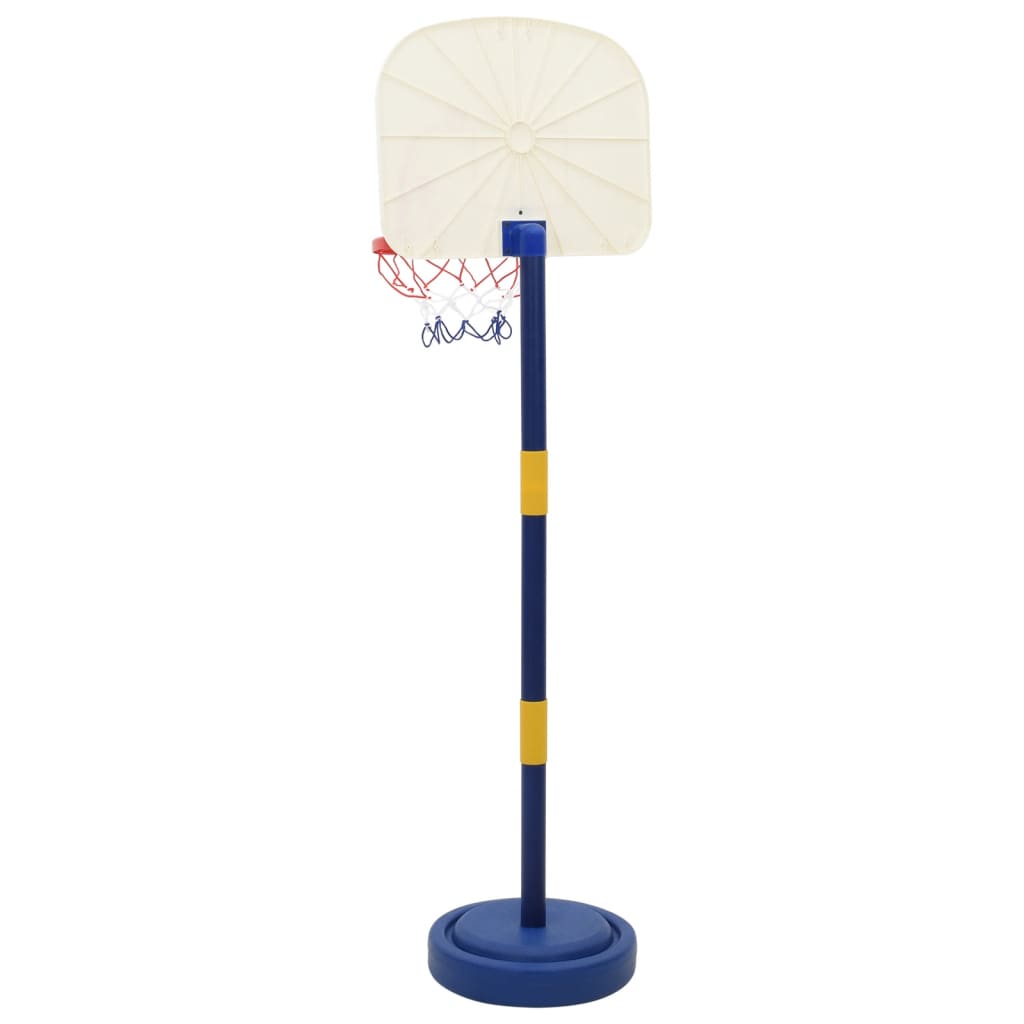 vidaXL Stojak do koszykówki z piłką i pompką, regulowany 90/121 cm