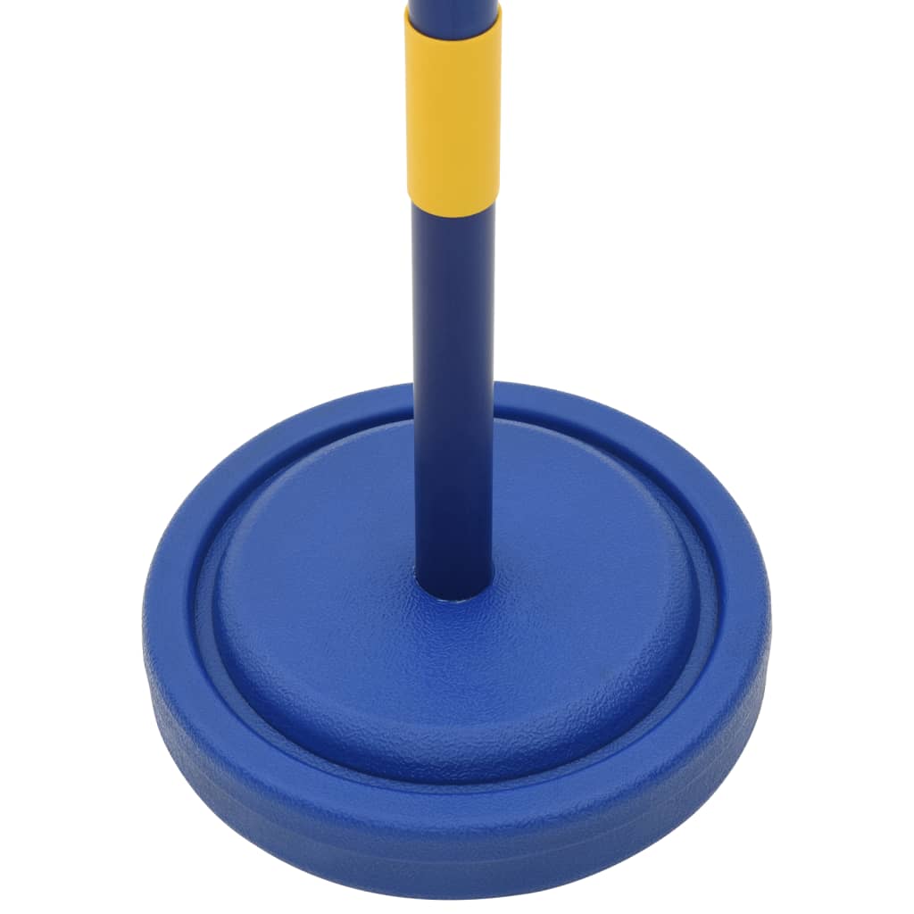 vidaXL Stojak do koszykówki z piłką i pompką, regulowany 90/121 cm