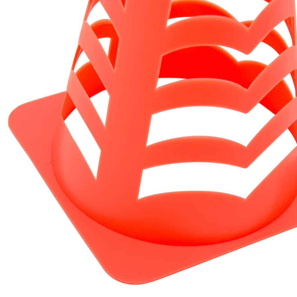 vidaXL Pachołki do gry w piłkę, 6 szt., sztaplowane, 13x13x22,5 cm