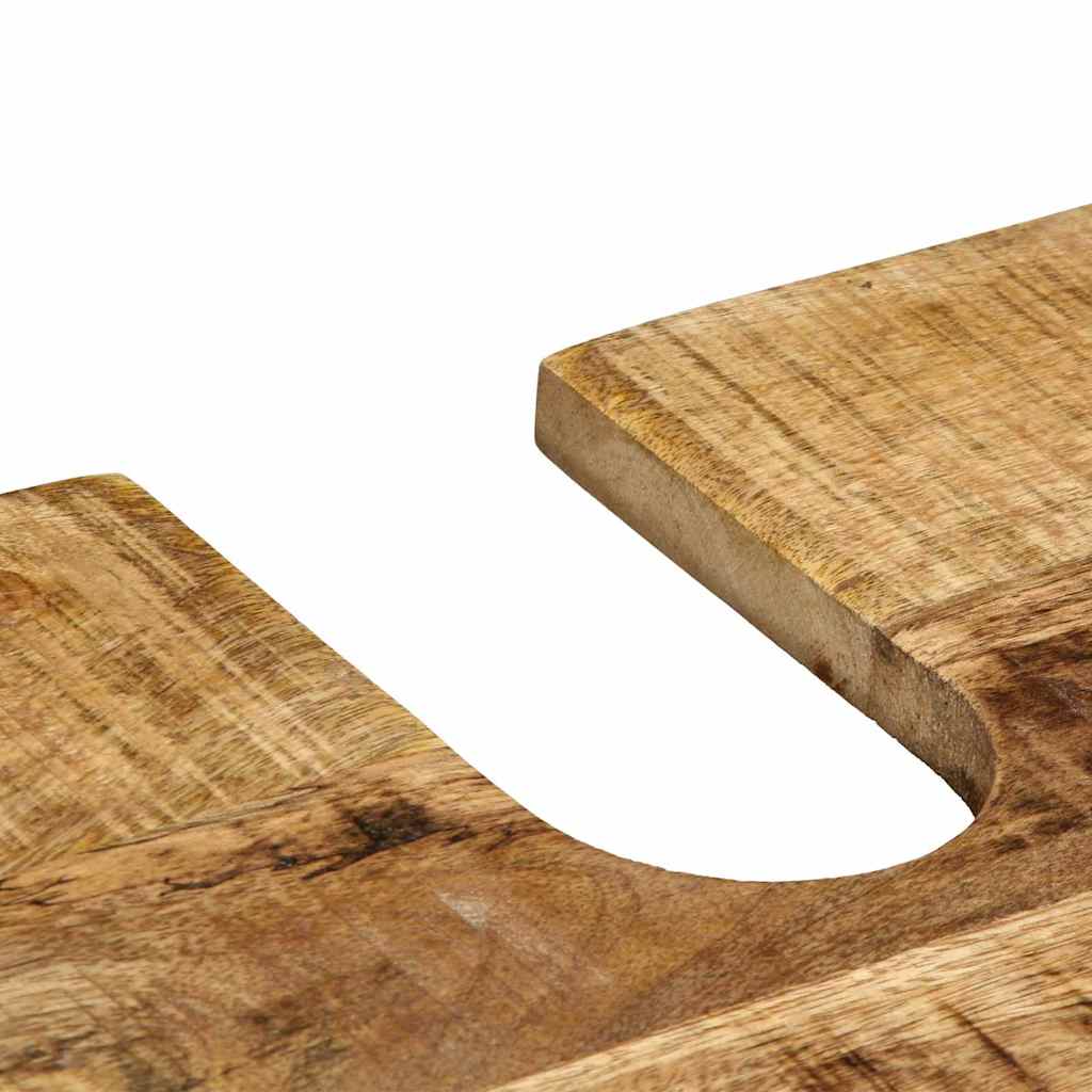 vidaXL Zestaw mebli łazienkowych 2 pcs Brązowy i czarny Drewno z mango