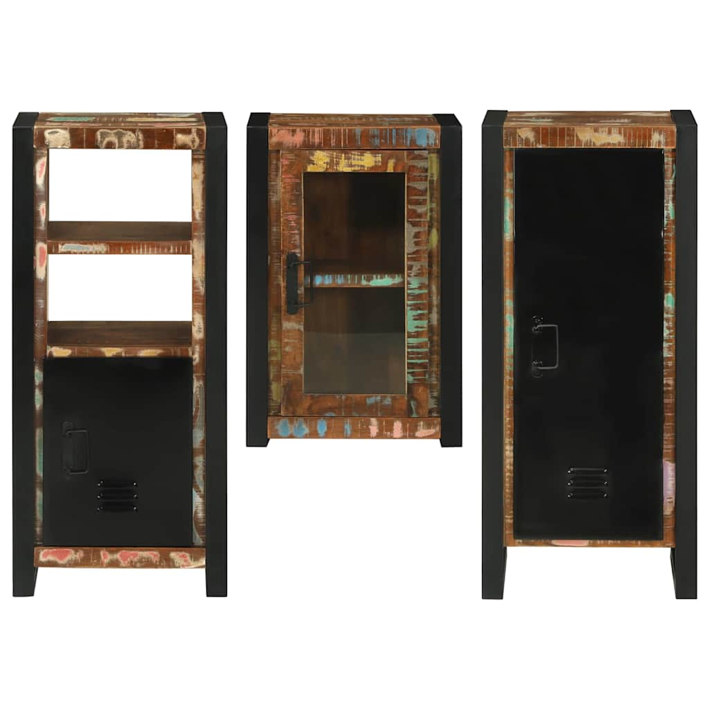 vidaXL Zestaw mebli łazienkowych z półką 3 pcs Lite odzyskane drewno