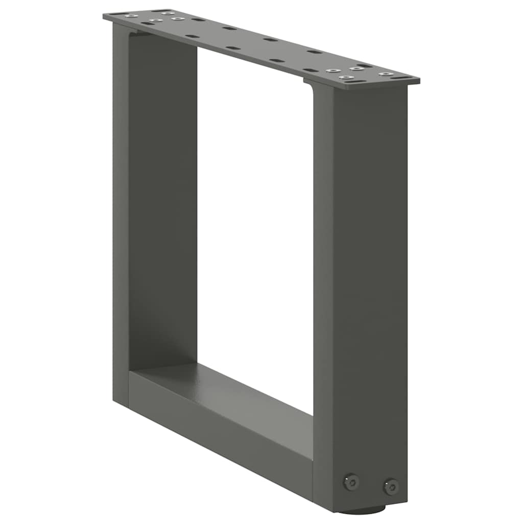 vidaXL Nogi do stolika kawowego w kształcie litery U 2 szt. Antracyt 30x(30-31) cm Stal