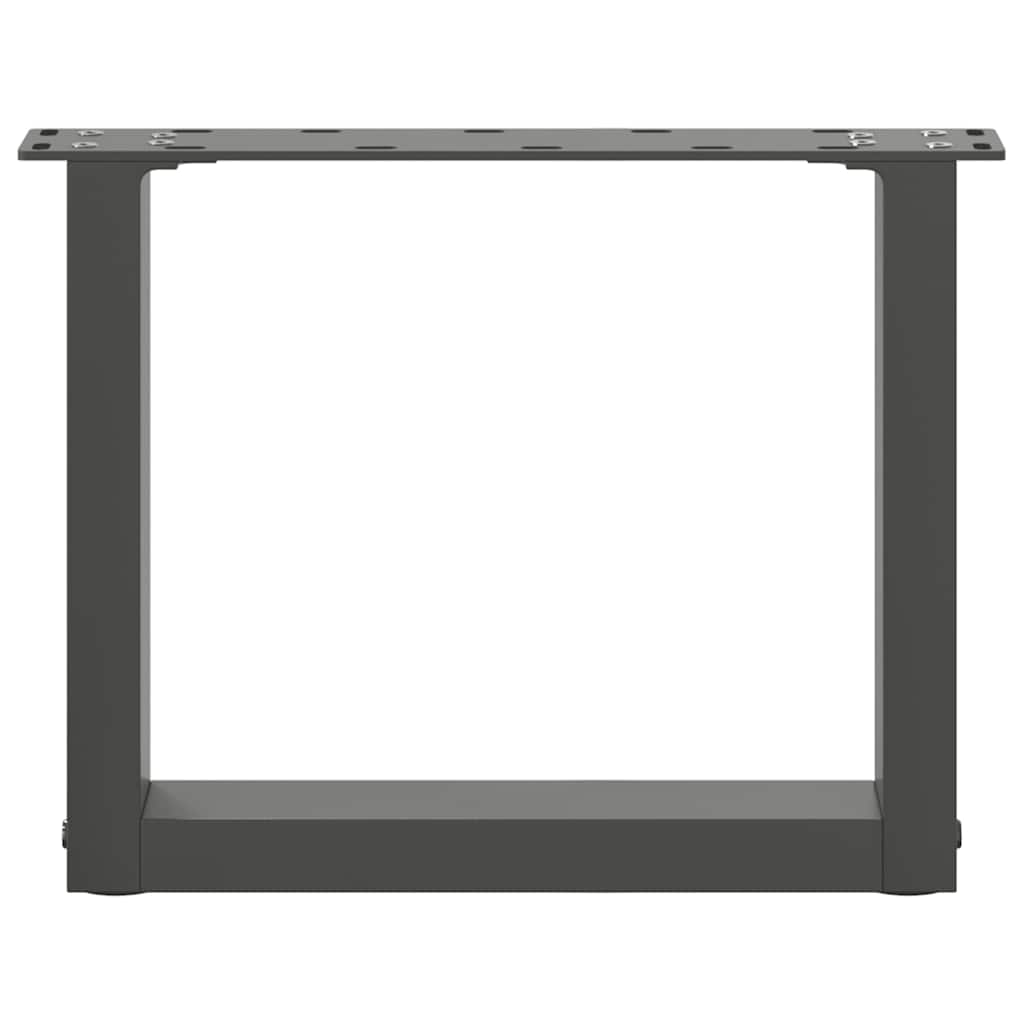 vidaXL Nogi do stolika kawowego w kształcie litery U 2 szt. Antracyt 30x(30-31) cm Stal