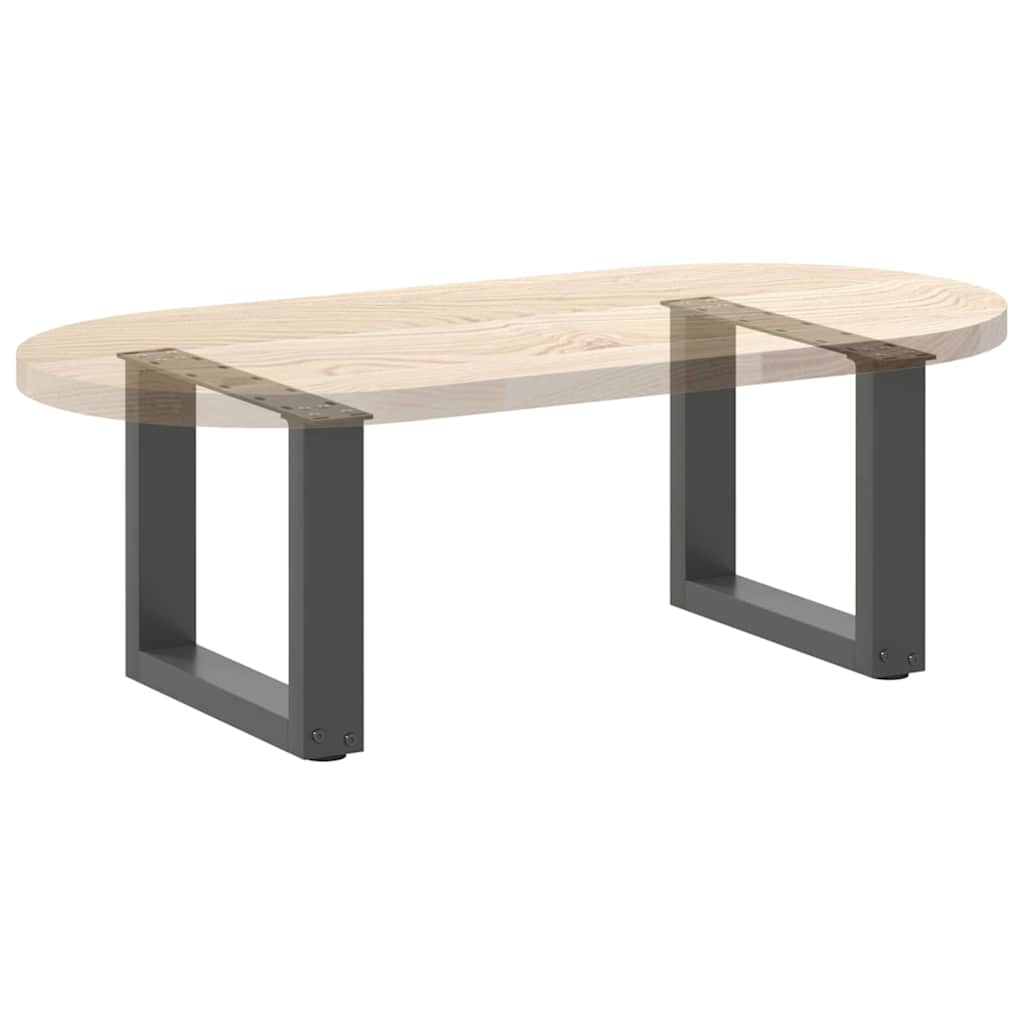 vidaXL Nogi do stolika kawowego w kształcie litery U 2 szt. Antracyt 30x(30-31) cm Stal