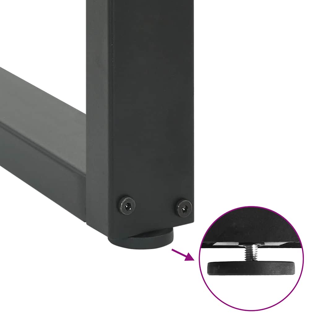 vidaXL Nogi do stolika kawowego w kształcie litery U 2 szt. Antracyt 30x(30-31) cm Stal