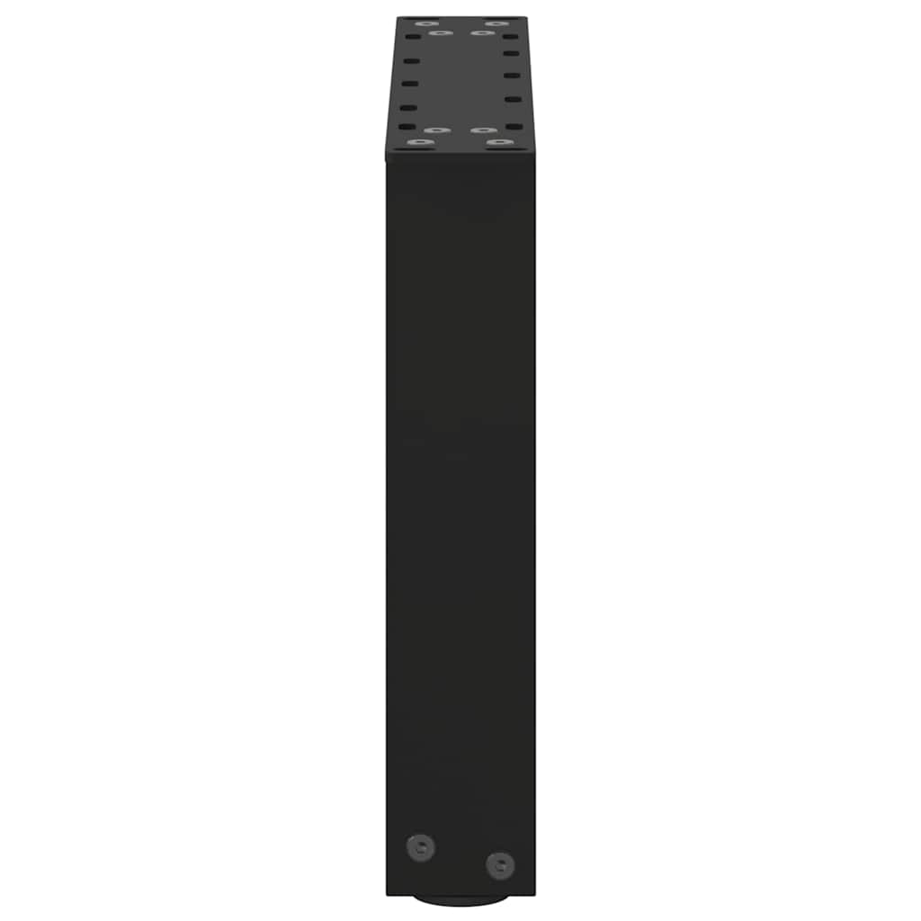 vidaXL Nogi do stolika kawowego w kształcie litery U 2 szt. Czarne 40x(30-31) cm Stal