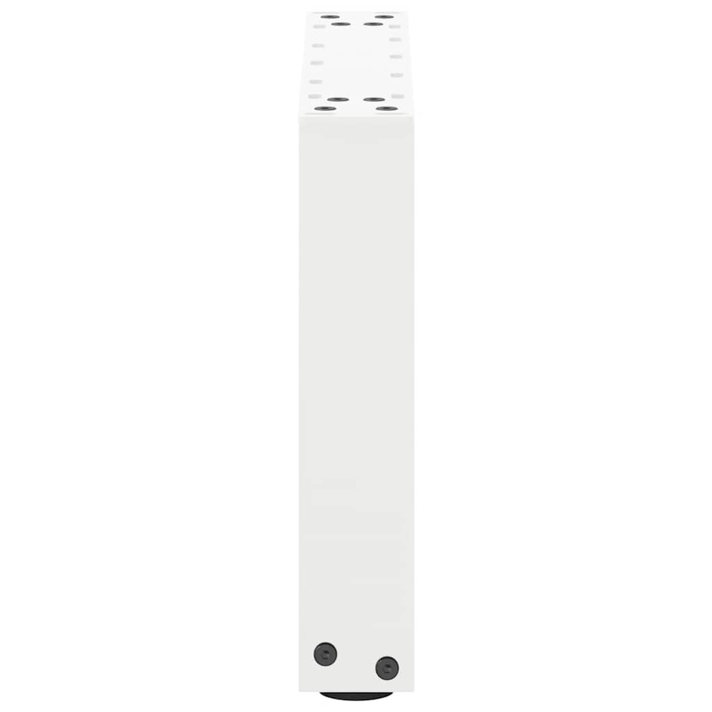 vidaXL Nogi do stolika kawowego w kształcie litery U 2 szt. Białe 40x(30-31) cm Stal