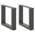 vidaXL Nogi do stolika kawowego w kształcie litery U 2 szt. Antracyt 40x(30-31) cm Stal