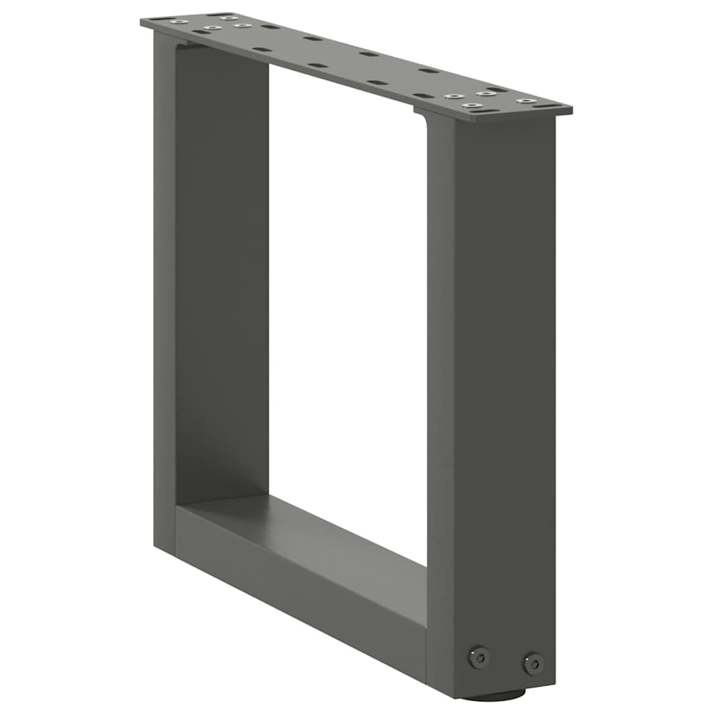 vidaXL Nogi do stolika kawowego w kształcie litery U 2 szt. Antracyt 40x(30-31) cm Stal