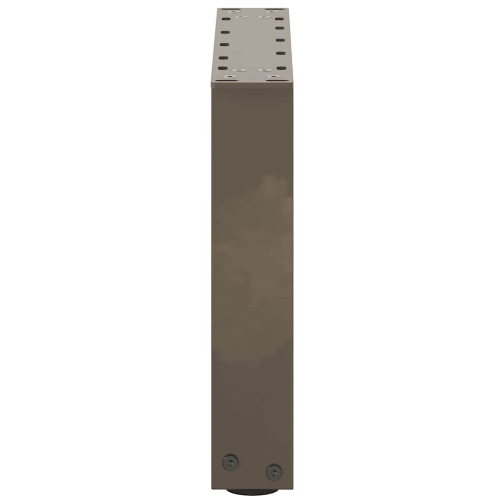 vidaXL Nogi do stolika kawowego w kształcie litery U 2 szt. Naturalna stal 40x(30-31) cm Stal