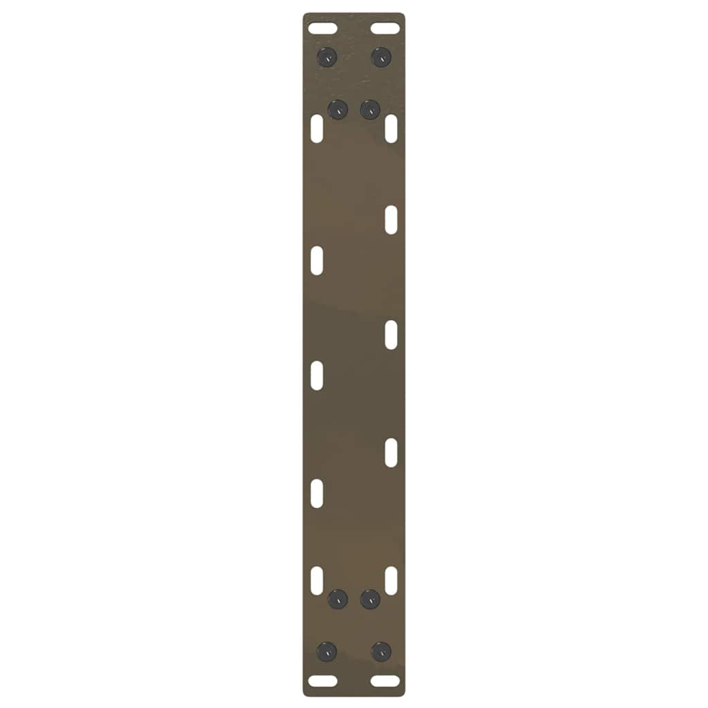 vidaXL Nogi do stolika kawowego w kształcie litery U 2 szt. Naturalna stal 40x(30-31) cm Stal