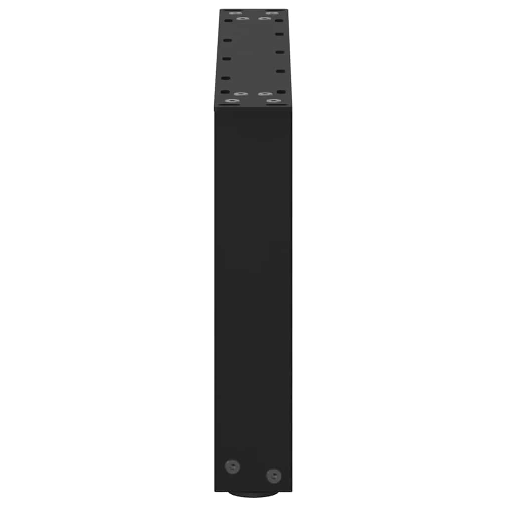 vidaXL Nogi do stolika kawowego w kształcie litery U 2 szt. Czarne 50x(30-31) cm Stal
