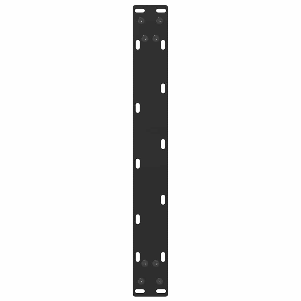 vidaXL Nogi do stolika kawowego w kształcie litery U 2 szt. Czarne 50x(30-31) cm Stal