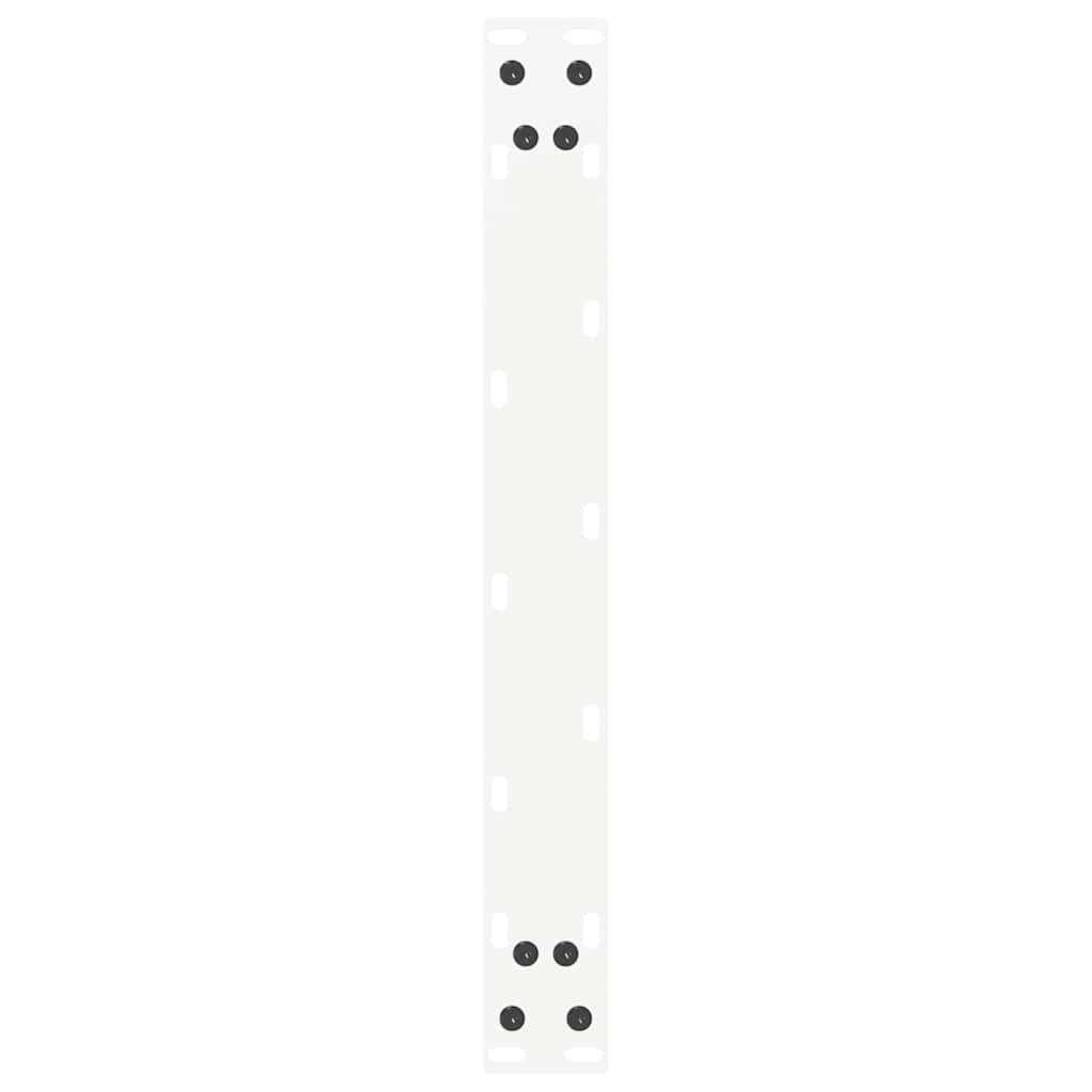 vidaXL Nogi do stolika kawowego w kształcie litery U 2 szt. Białe 50x(30-31) cm Stal
