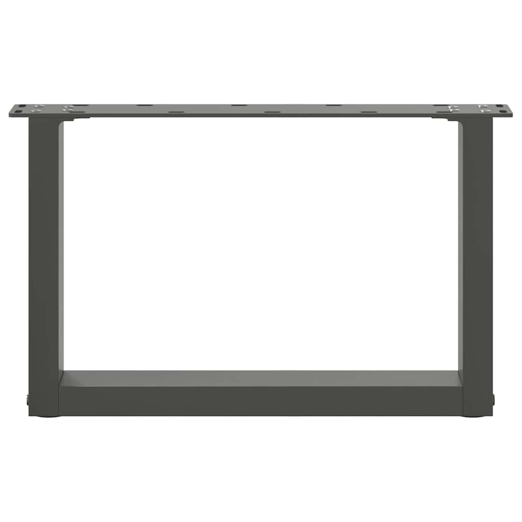 vidaXL Nogi do stolika kawowego w kształcie litery U 2 szt. Antracyt 50x(30-31) cm Stal