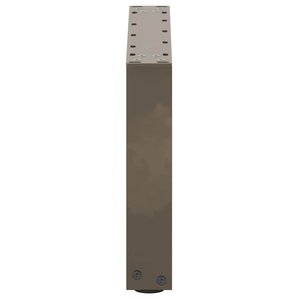 vidaXL Nogi do stolika kawowego w kształcie litery U 2 szt. Naturalna stal 50x(30-31) cm Stal